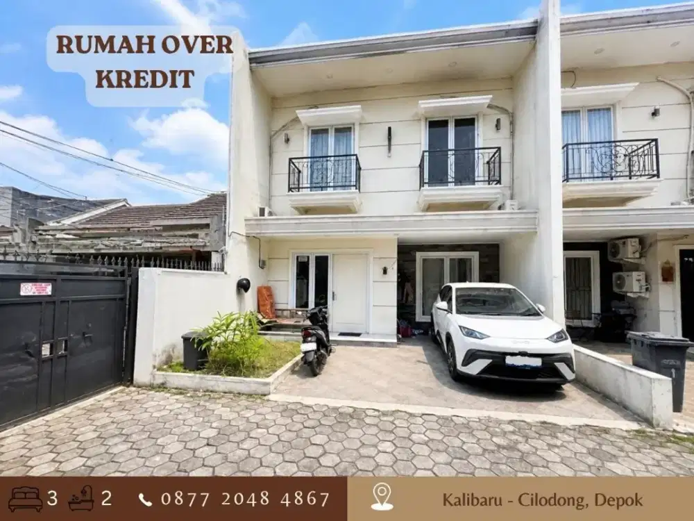 Jual Over Kredit Rumah 2LT dkt Alun alun GDC di Kalibaru Cilodong Depok