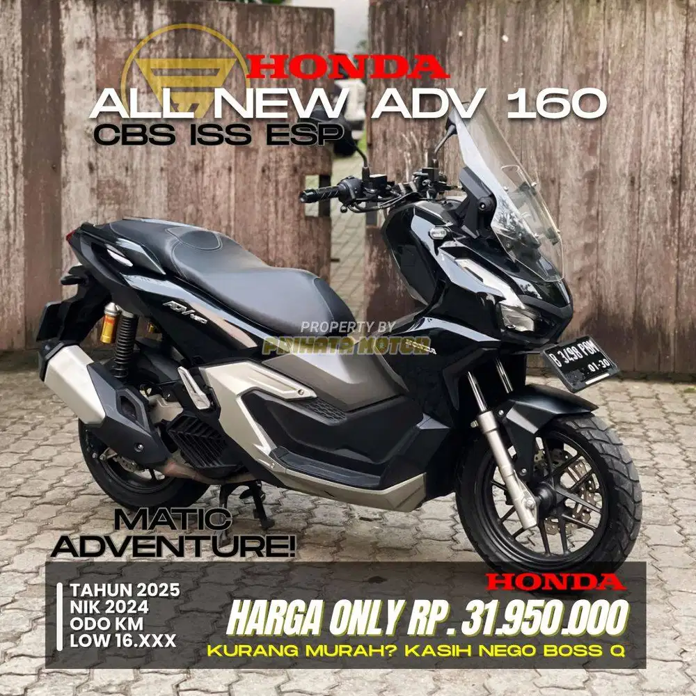 CREDIT DP MULAI 2,9 JUTA! HONDA ALL NEW ADV 160 CBS ISS ESP  2024
