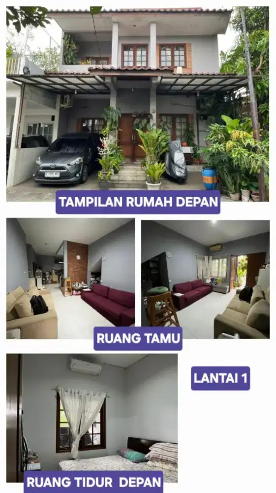 Rumah di Cluster 2lantai+1 lantai rooftop Dijual (Nego)