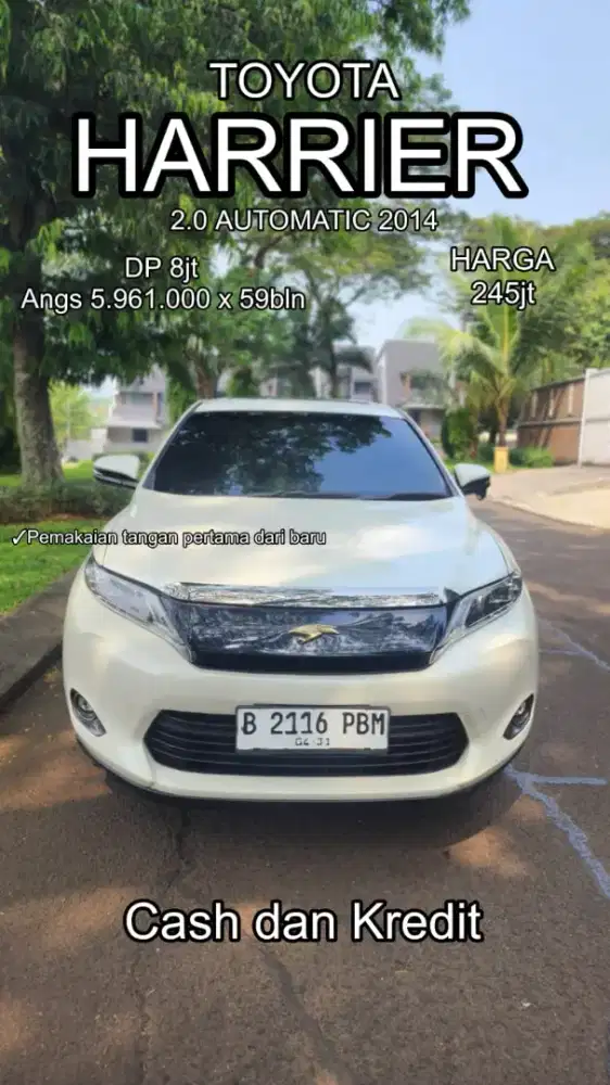 Dp 8jt angs 5,961 x 59bln !! Harier 2.0 cc automatic 2014 panoramic