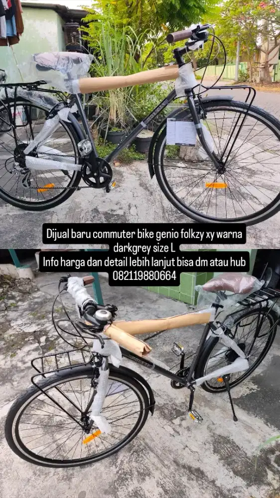 Sepede komuter / commuter bike genio folkzy xy grey