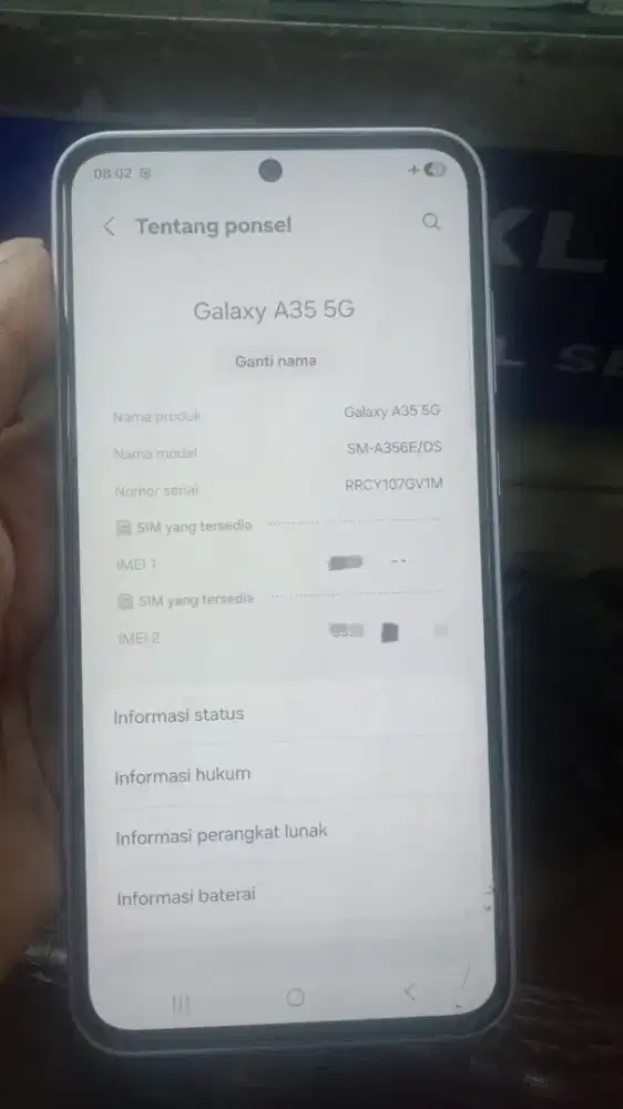 Samsung a35 5g 8/256 batangan nominus