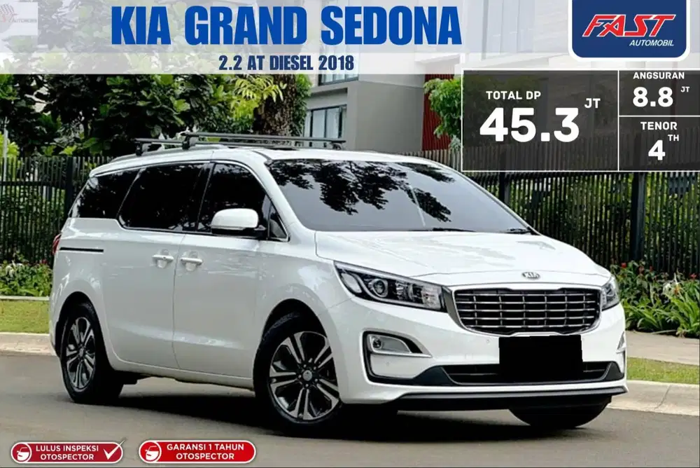 LOW KM.46RB PAJAK PANJANG GARANSI 1TH KIA GRAND SEDONA 2.2 DIESEL 2018