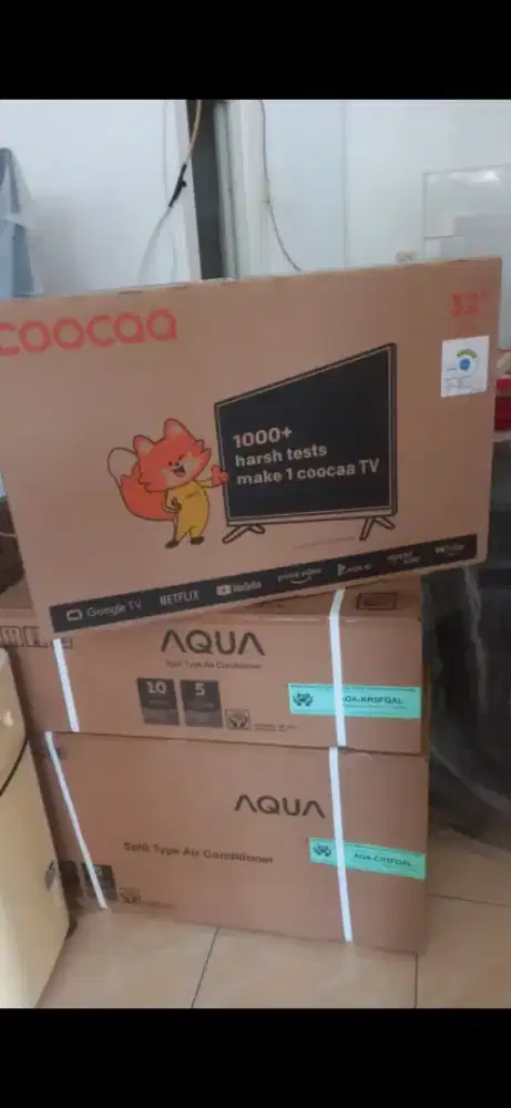 Tv led cocoa semart 32inc segel dus baru
