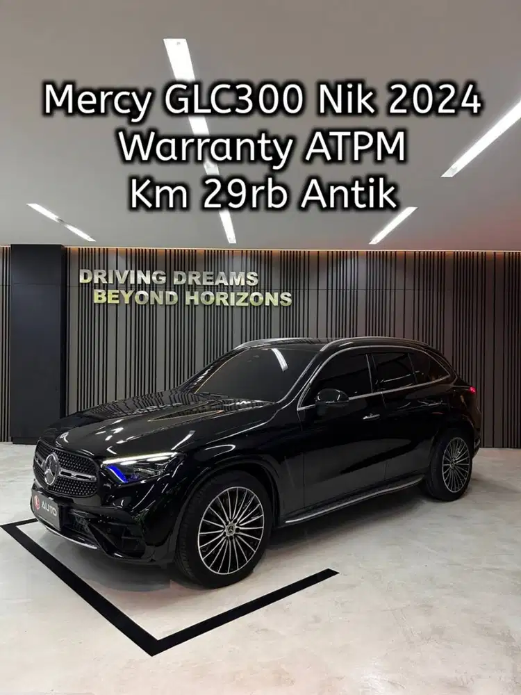 Mercedes Benz GLC300 AT 2024 Hitam Mercy Km29rb B1909WJI