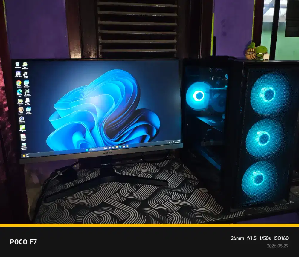 Pc gaming gen 14 + ram 16gb + vga 8gb + monitor 24 inch