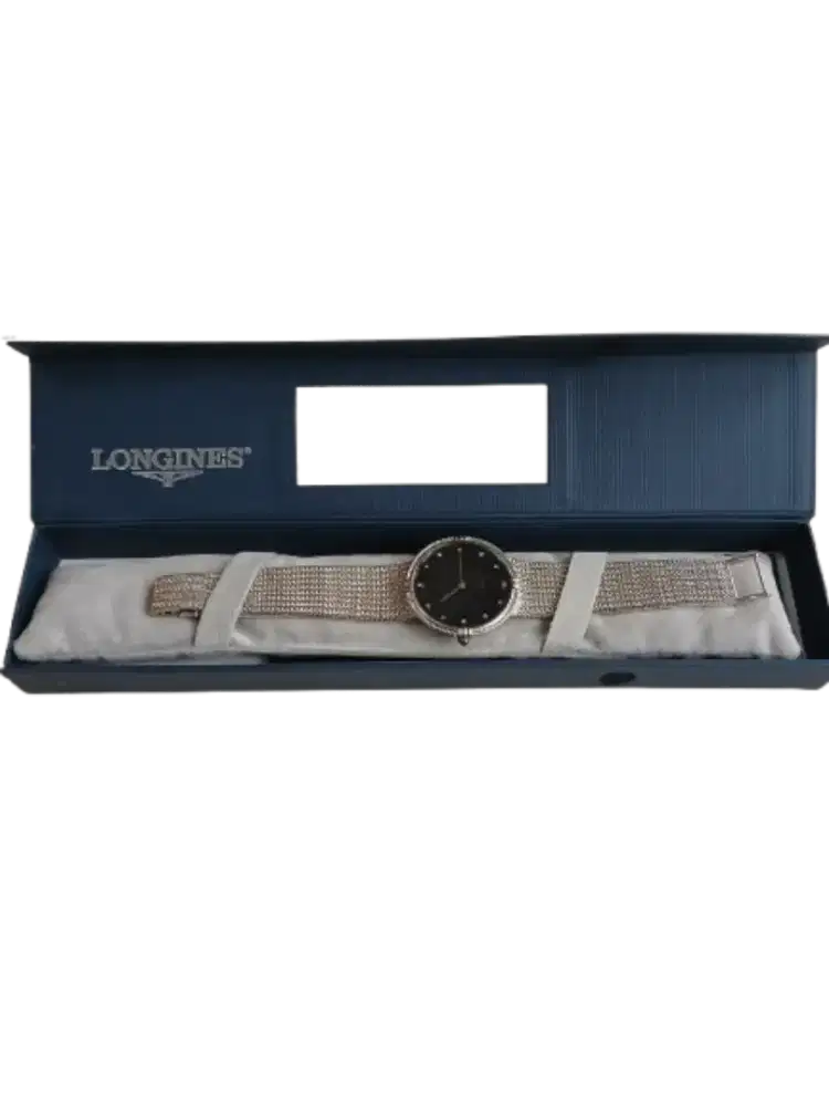 Longines Automatic Original Komplit Crown Batu Safir