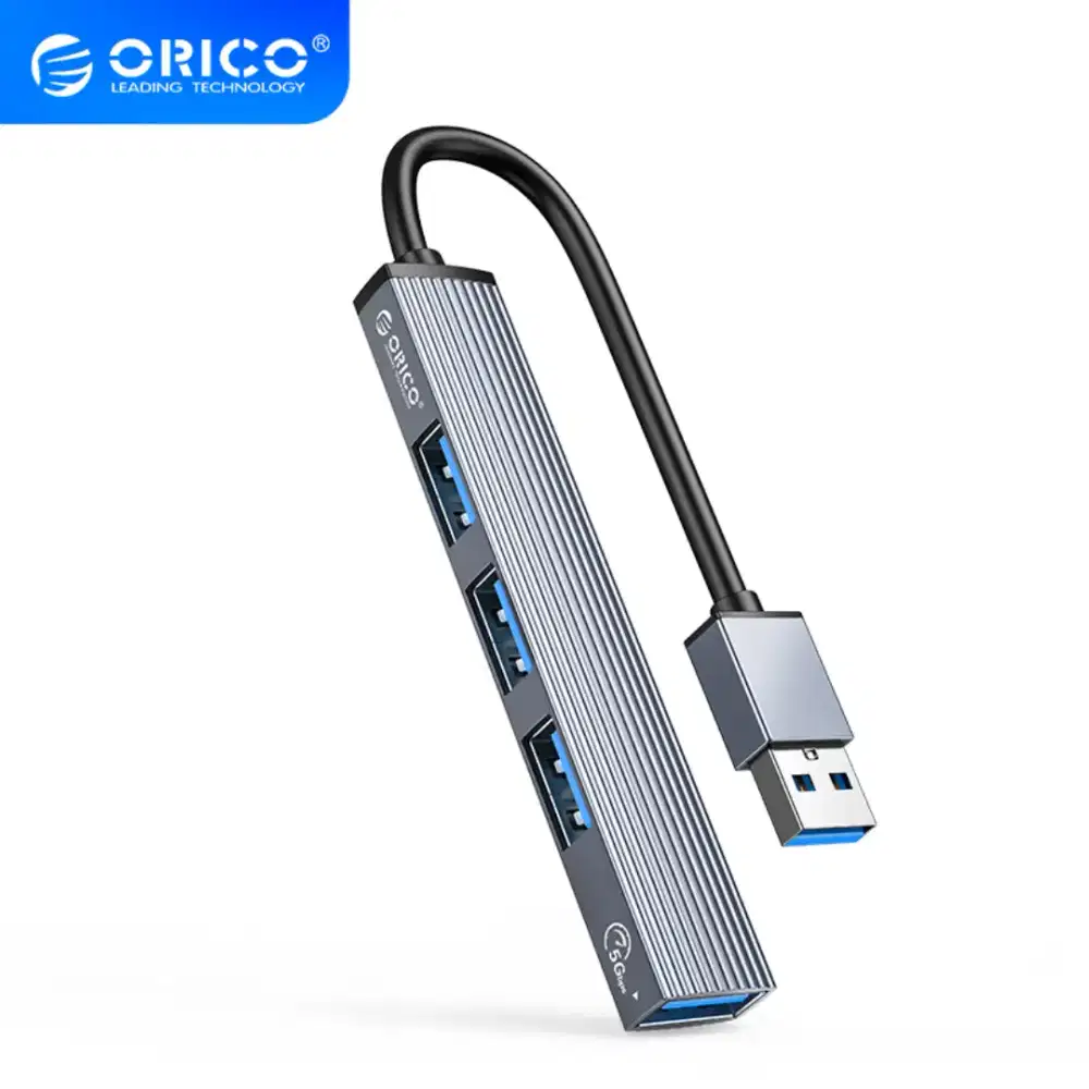 ORICO AH-A13 USB HUB 4 Port USB 3.0 5Gbps USB 2.0 480Mbps Aluminium