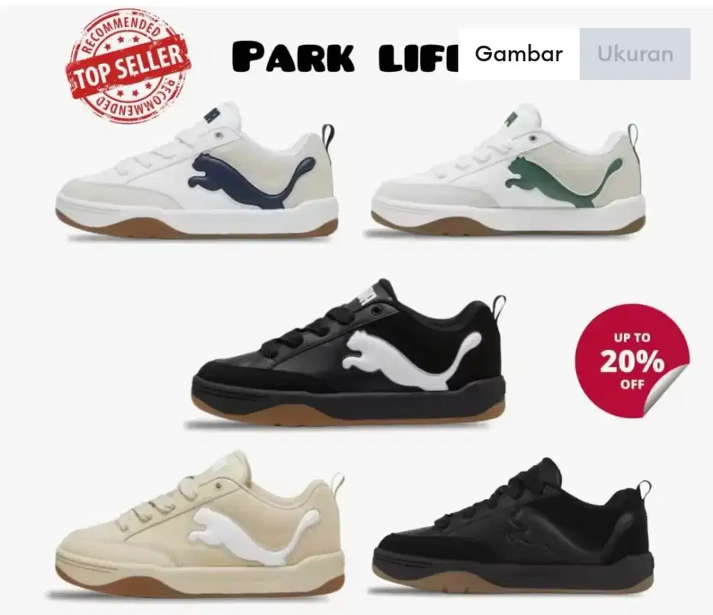 Sepatu Puma lifestyle casual baru