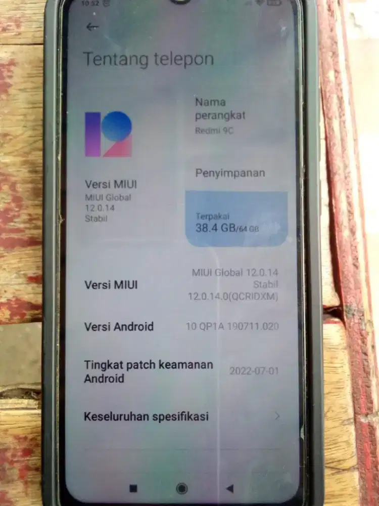 Redmi 9C + box jual murah !
