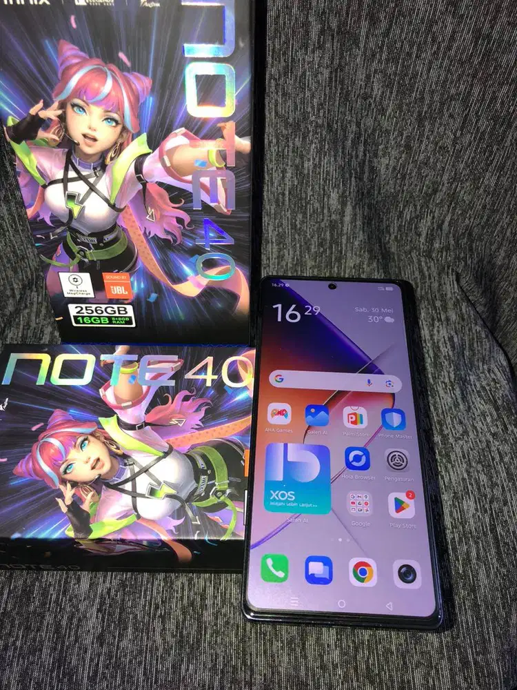 DIJUAL INFINIX NOTE 40 8GB/256GB FULLSET (nego)