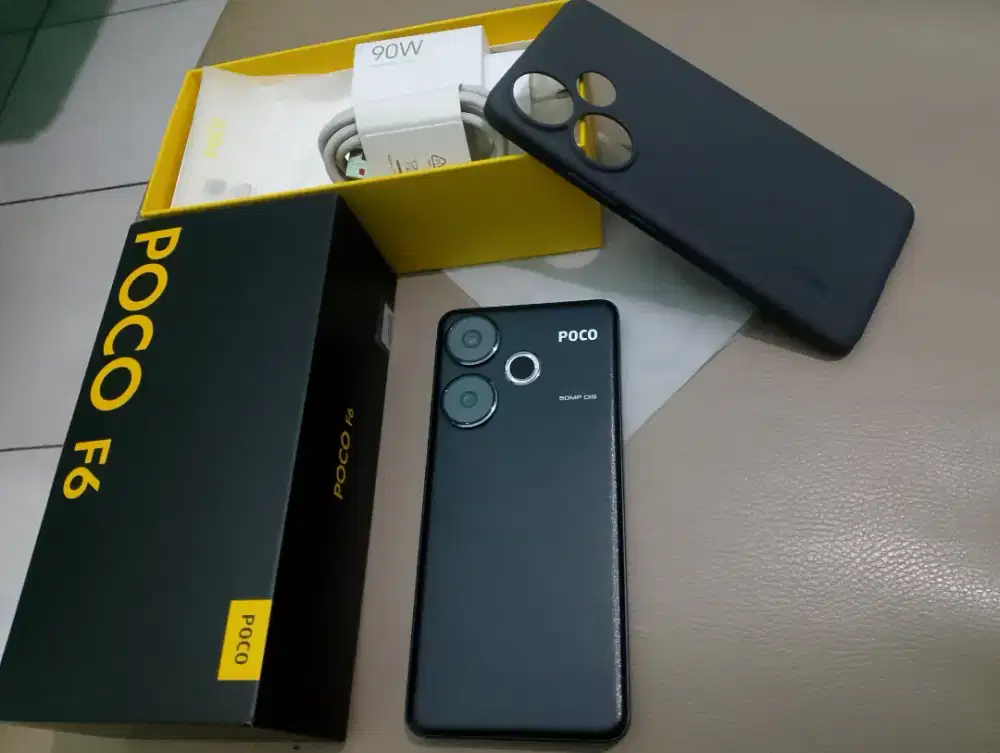 POCO F6 5G WARNA HITAM FULL SET
