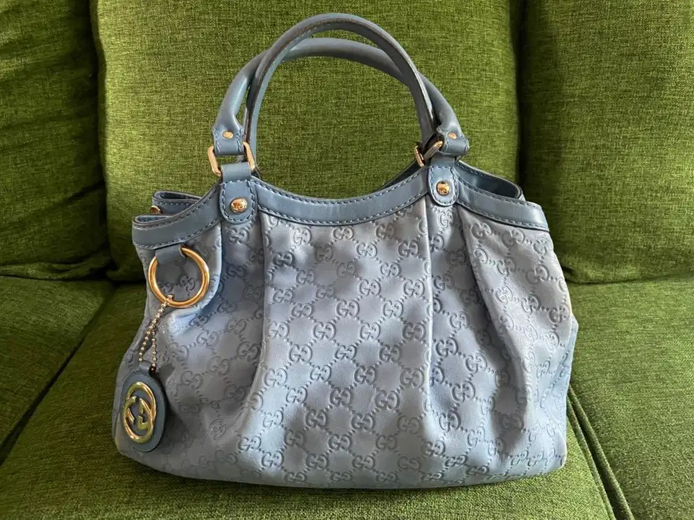Gucci metallic slate blue
