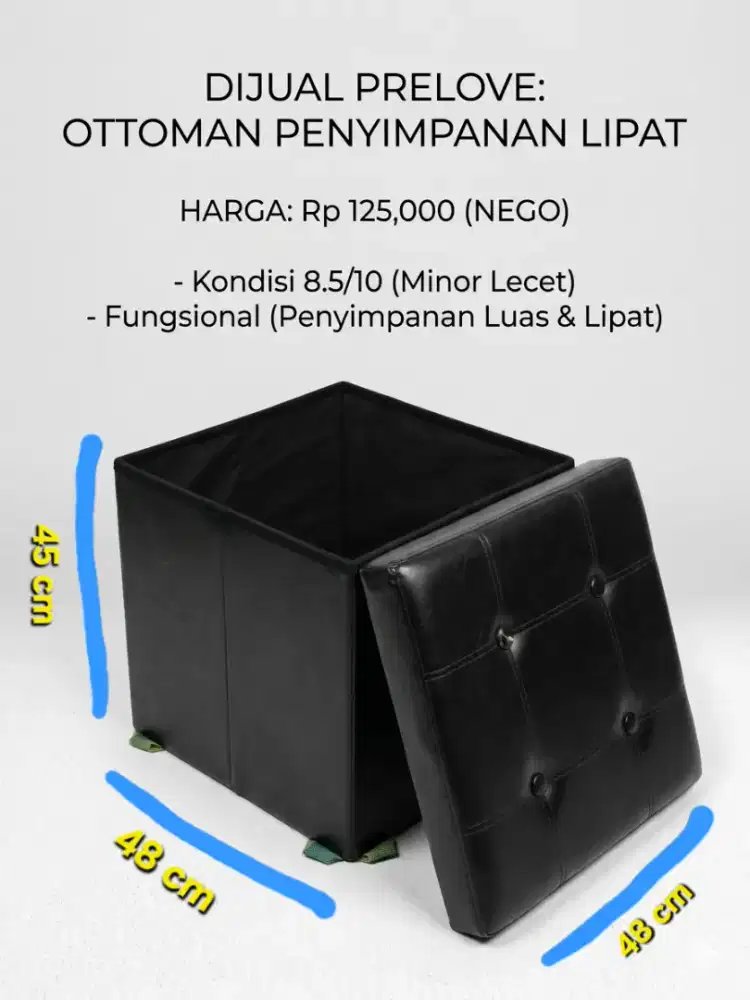 Dijual Ottoman penyimpanan