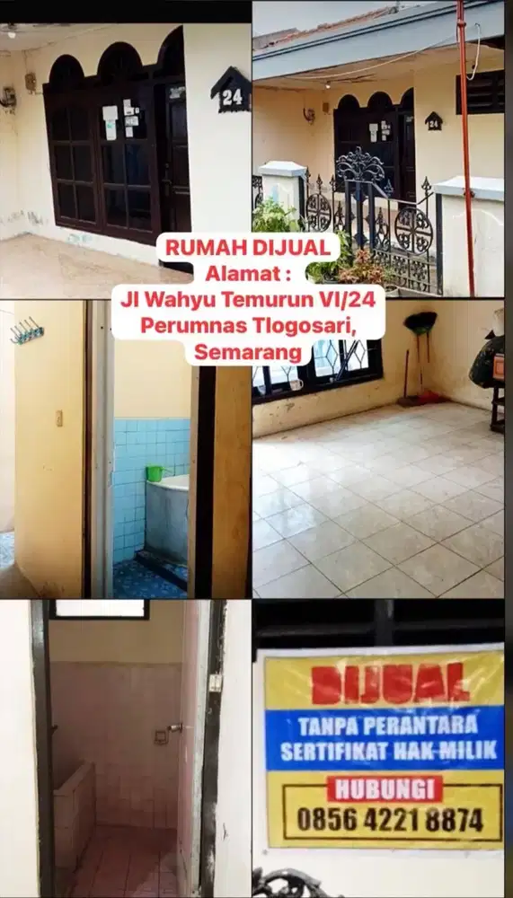 Dijual Rumah Tlogosari Semarang Belakang BTN