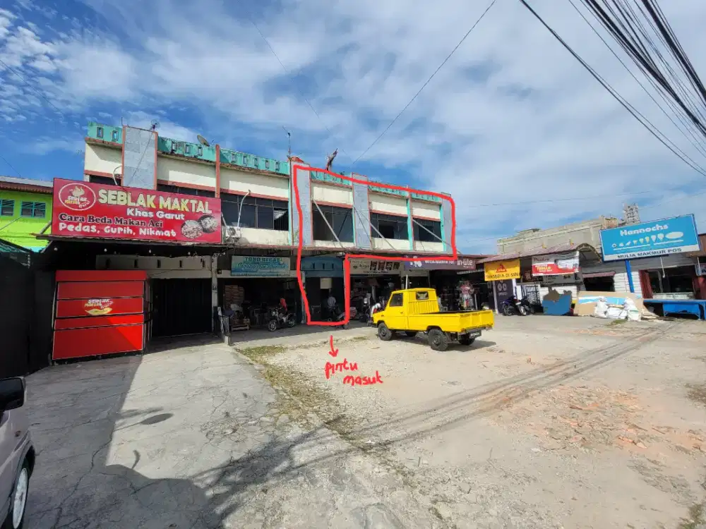 Disewakan / Kerjasama Lantai 2 Ruko Ramai Strategis Simpang Arengka