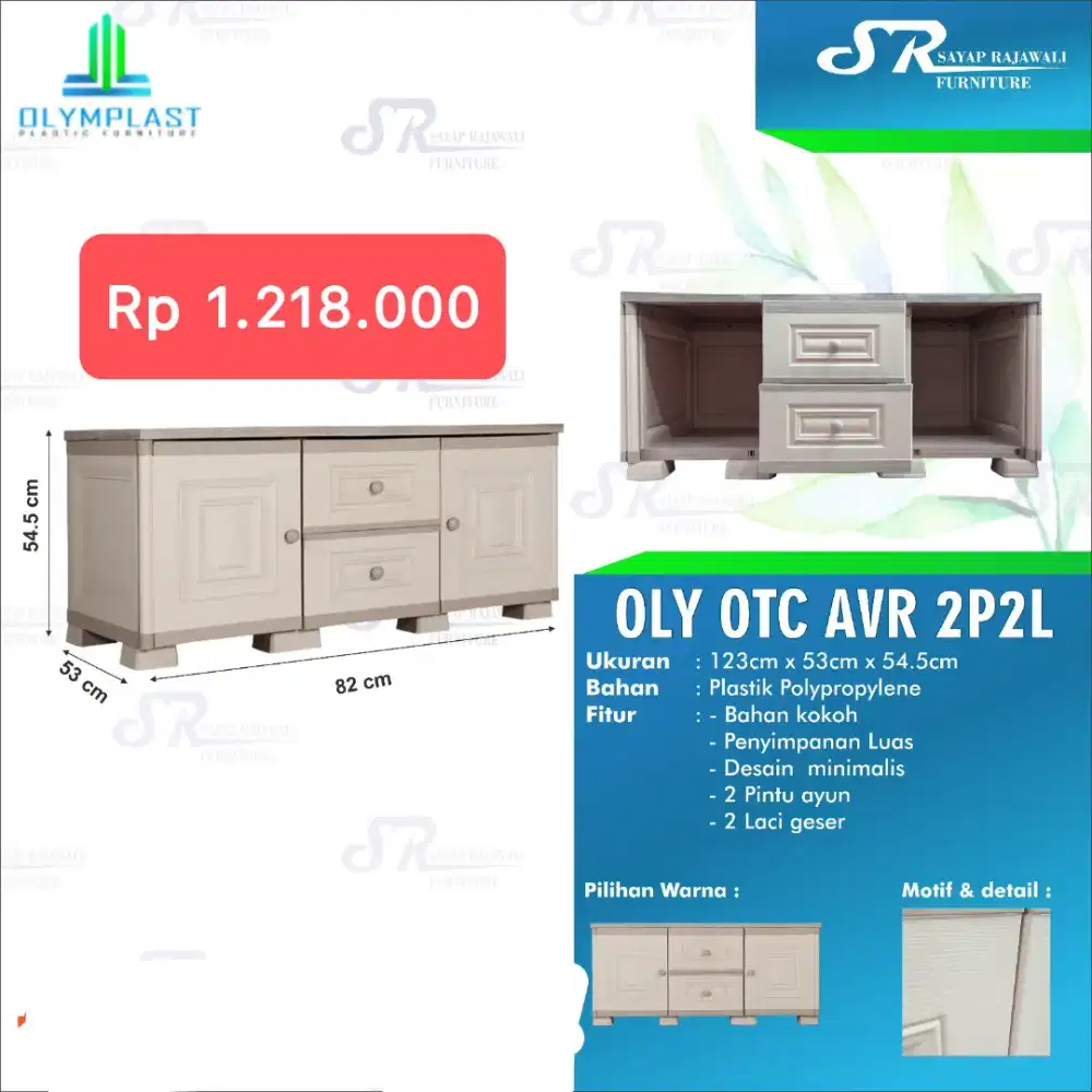 Lemari Tv Bahan Plastik Olymplast Otc Avr Murah Area Jogja (dwi)