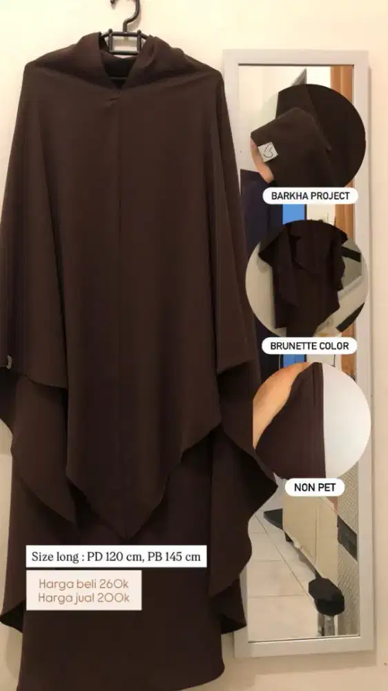 KHIMAR BARKHA PROJECT.MASIH BARU. HANYA LEPAS TAG