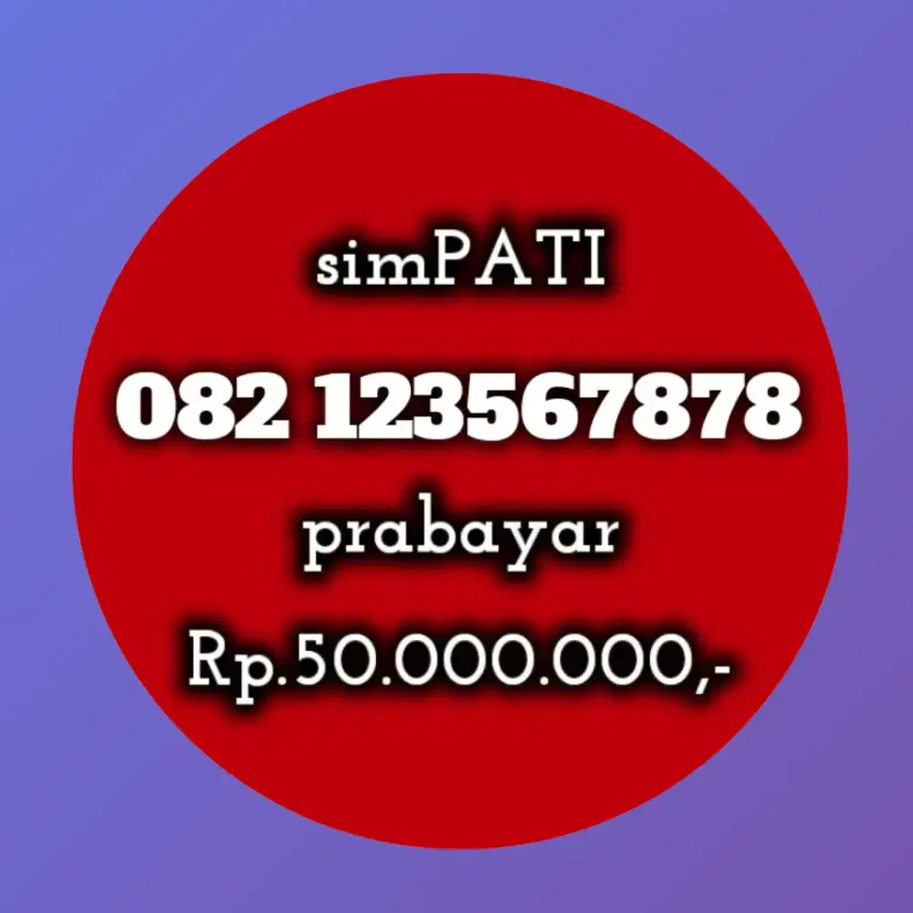 NOMOR CANTIK SIMPATI 23567878