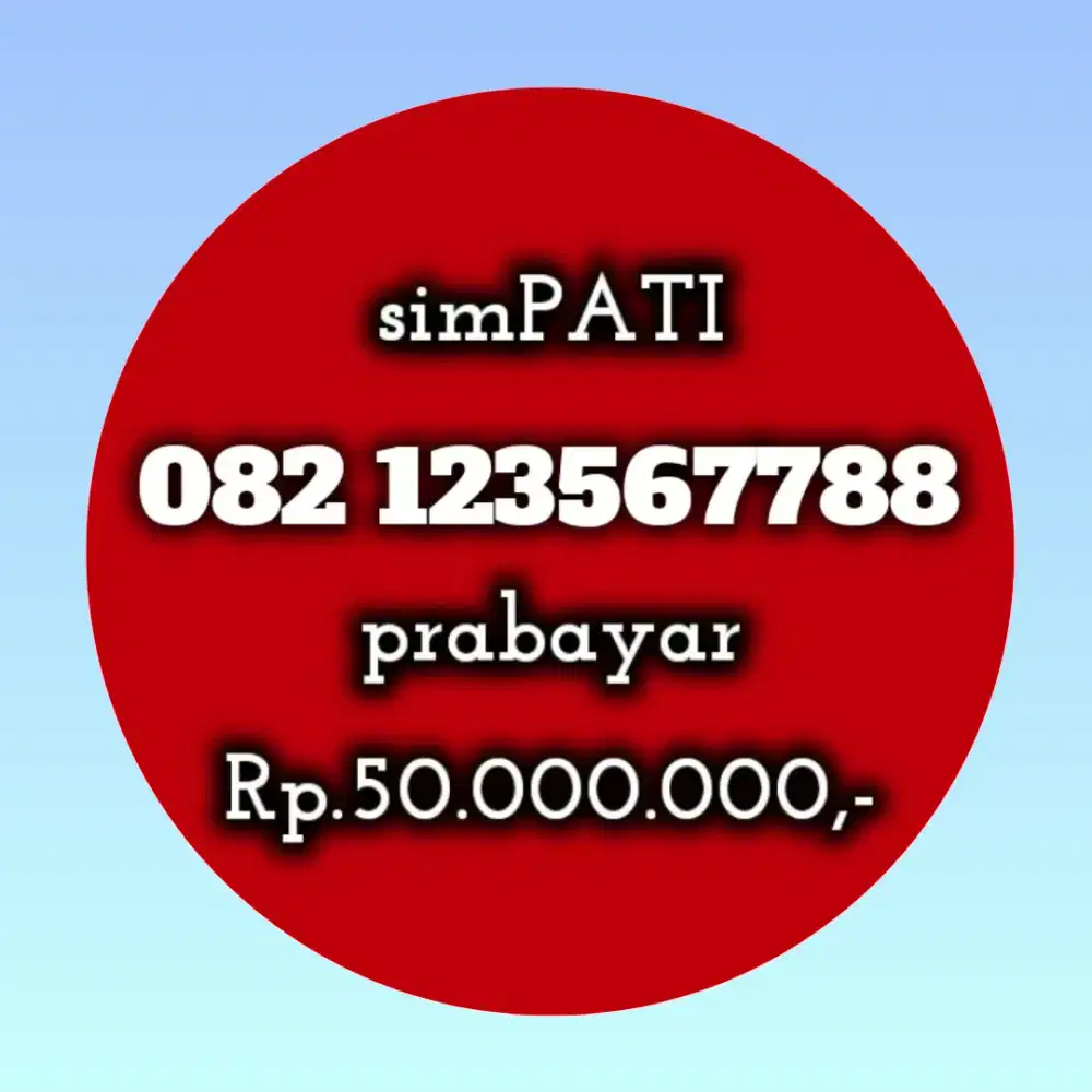 NOMOR CANTIK SIMPATI 23567788