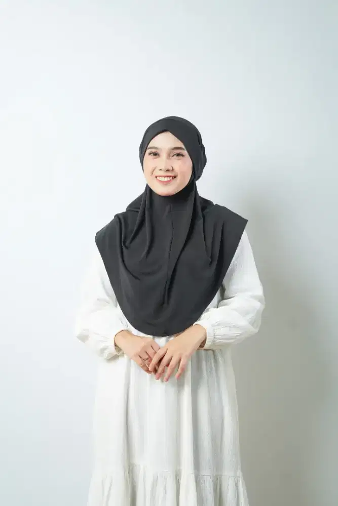 Bergo French Alenna Jersey Premium | Hijab Instan Adem & Nyaman