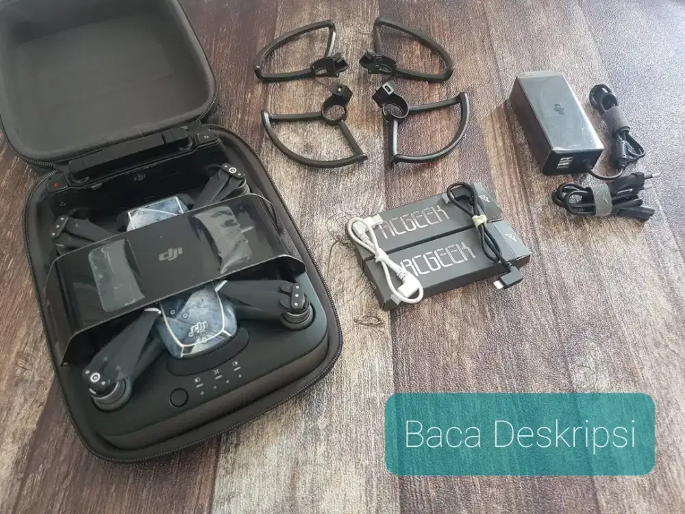 DJI Spark Full Kit - Baterai Dead Cell - Cocok Part/Project - Nego