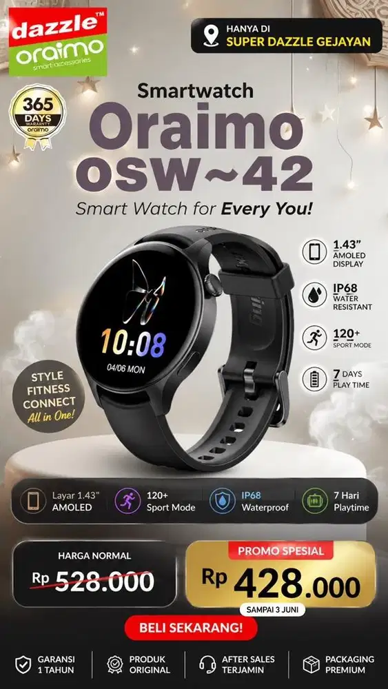 Smartwatch Oraimo Watch ER OSW-42