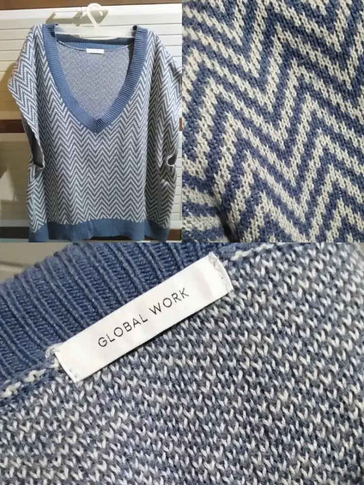 VEST RAJUT MOTIF BIGSIZE