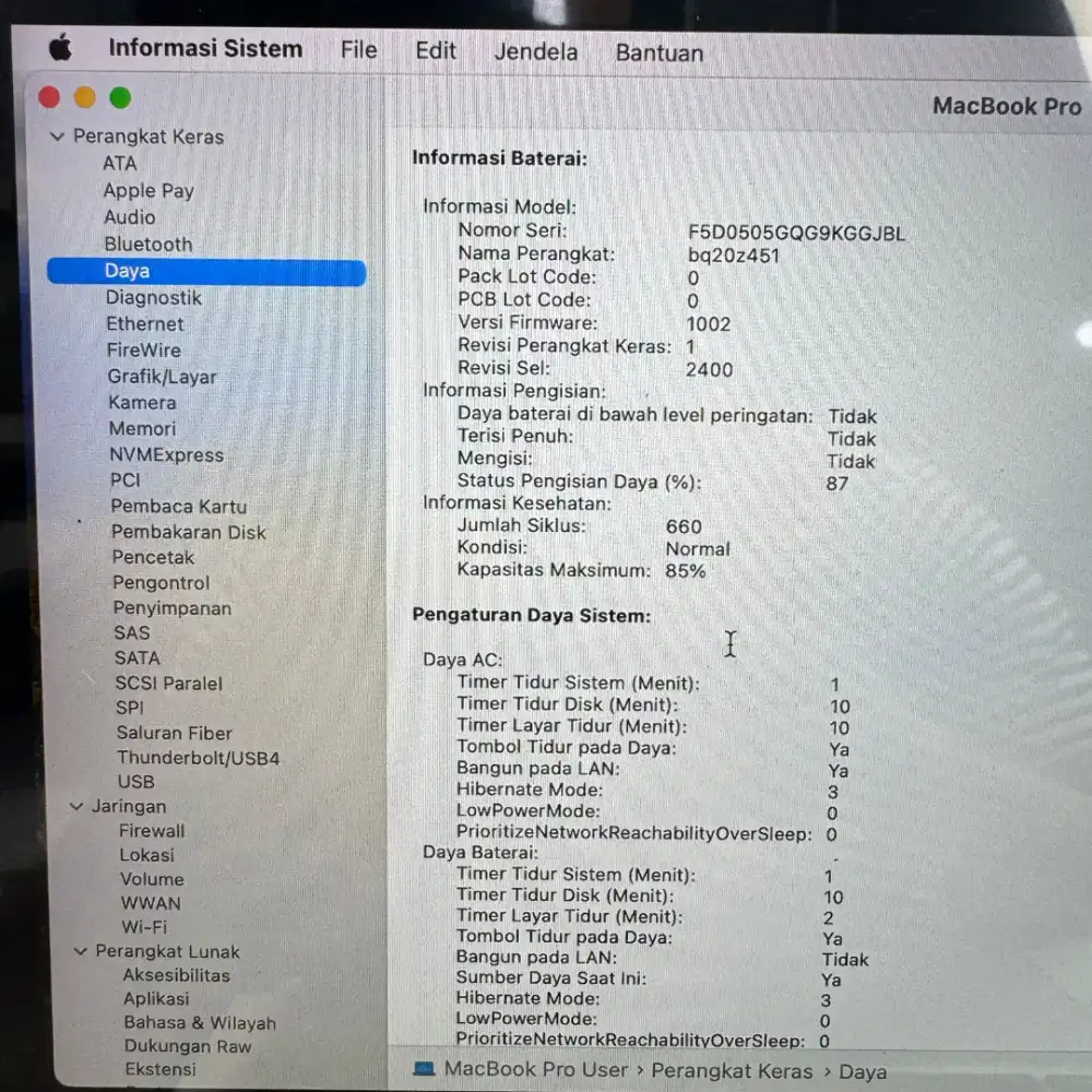Macbook Pro M1 13 Inch Ram 8 Ssd 512 Ibox lengkap Space Grey desain