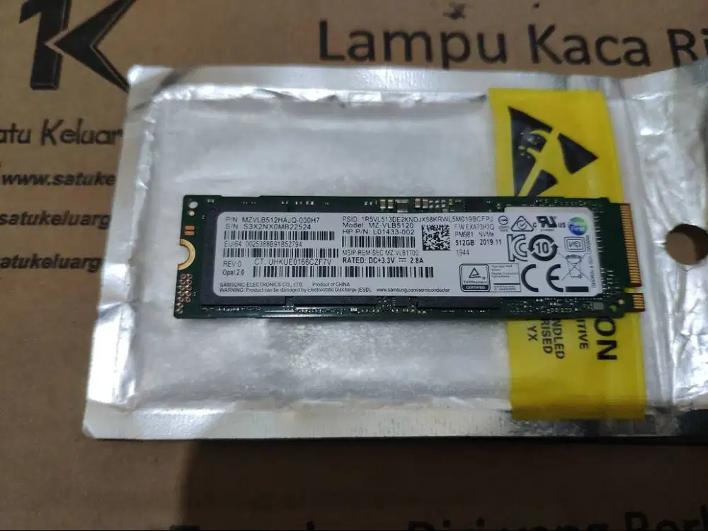 SSD Samsung 512GB PM981 NVME 2280 96% M.2 2280