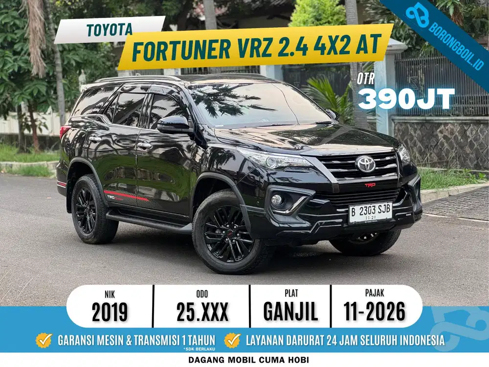 KM LOW ISTIMEWA!! TOYOTA FORTUNER 2.4 VRZ 4X2 AT 2019