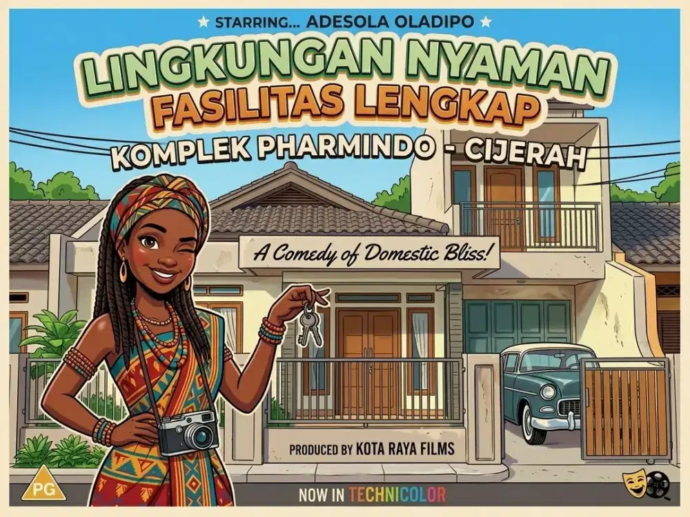DIJUAL RUMAH DI KOMPLEK PHARMINDO, CIJERAH, MELONG, CIMAHI.