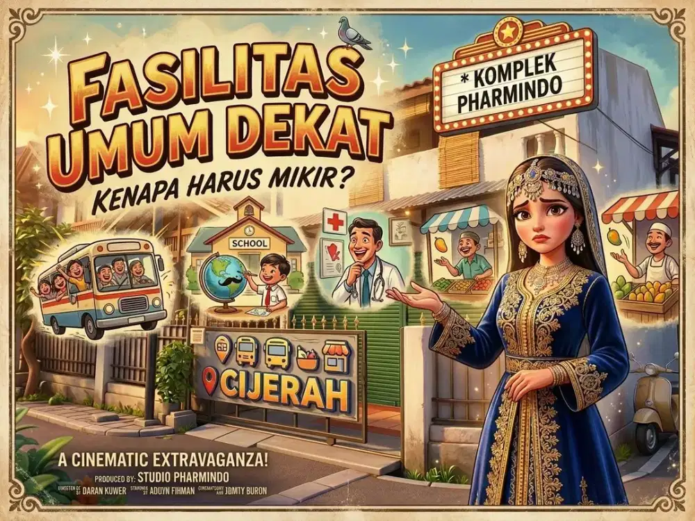 DIJUAL RUMAH DI KOMPLEK PHARMINDO, CIJERAH, MELONG, CIMAHI.