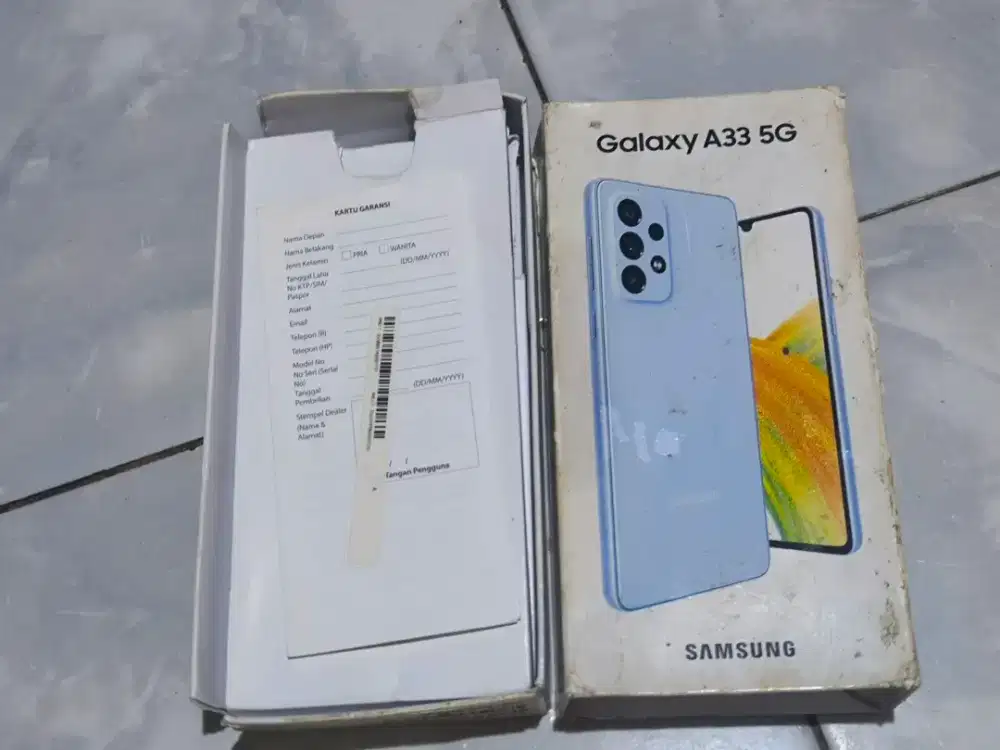 Samsung galaxy A33 5G Nfc Ram 8/128 ex resmi sein Samsung Indonesia