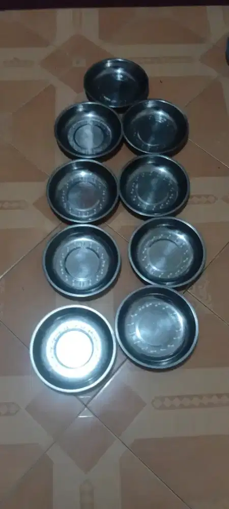 Piring Stainles Bagus Tebal Isi 9 Piring
