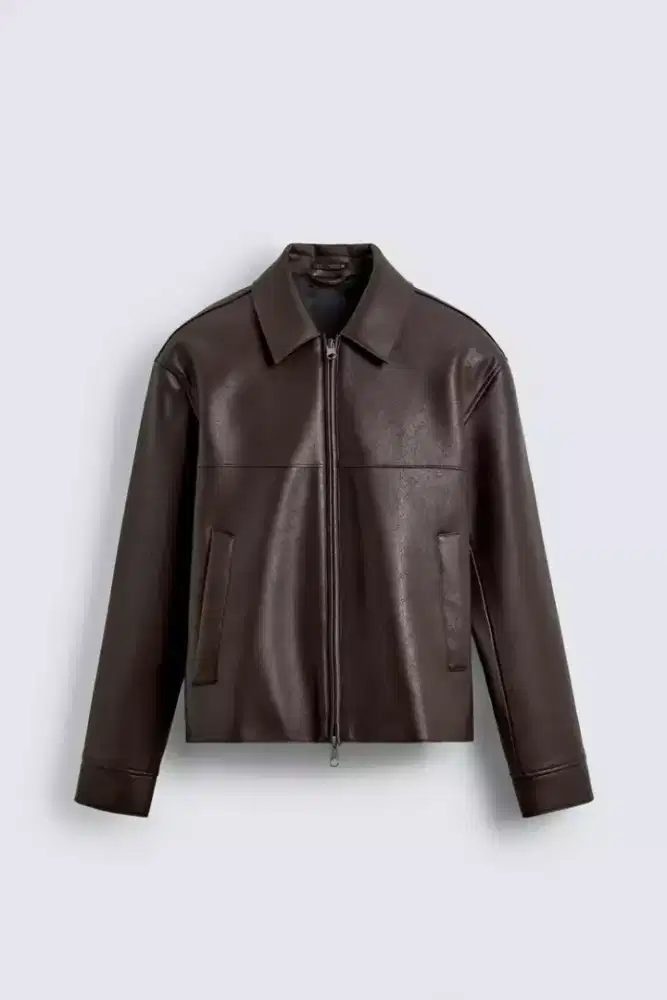 Jacket kulit domba, size L, merk Dourmain England, second masih bagus.