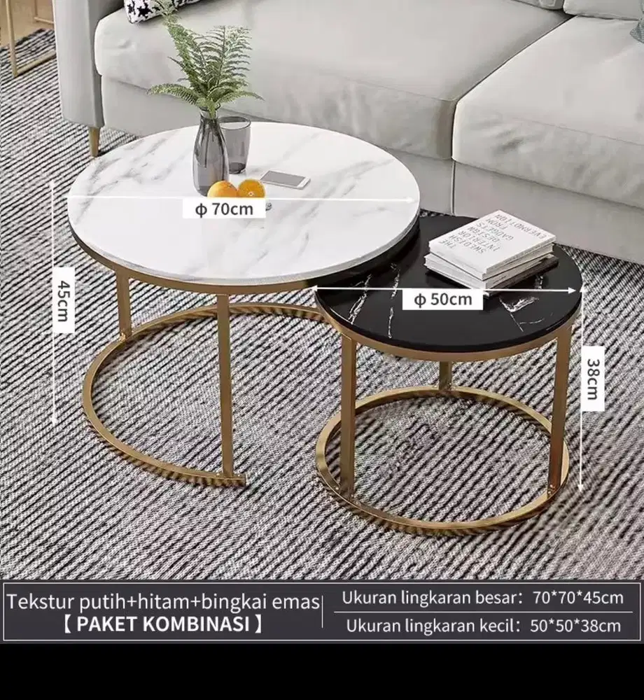 Meja aestetik marmer