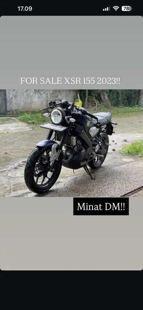 Yamaha XSR 155 2023 Pajak Hidup Surat Lengkap