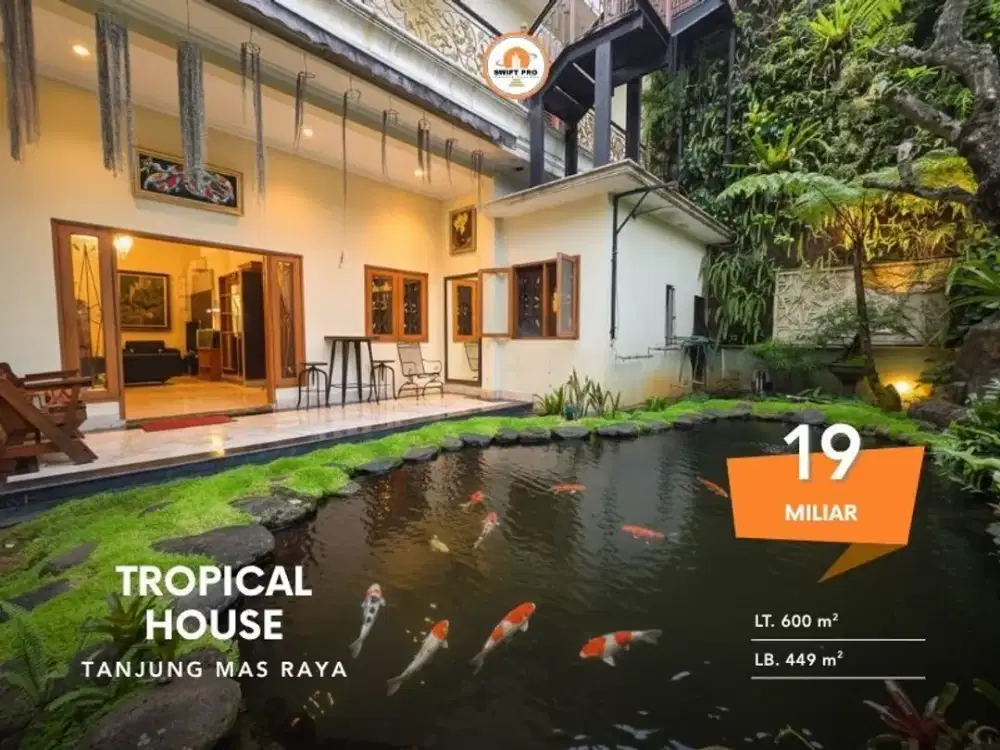 Rumah mewah dengan roof top di perumahan elite Tanjung mas raya samping AEON Mall Tanjung Barat