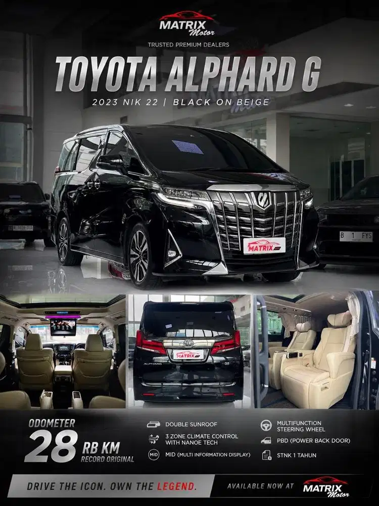 Toyota Alphard G 2023 NIK 2022! Alphard G! TOYOTA ALPHARD G!