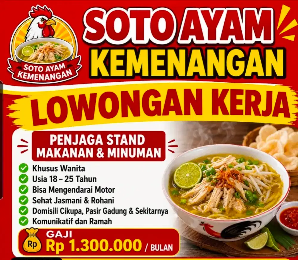 Penjaga stand makanan & minuman