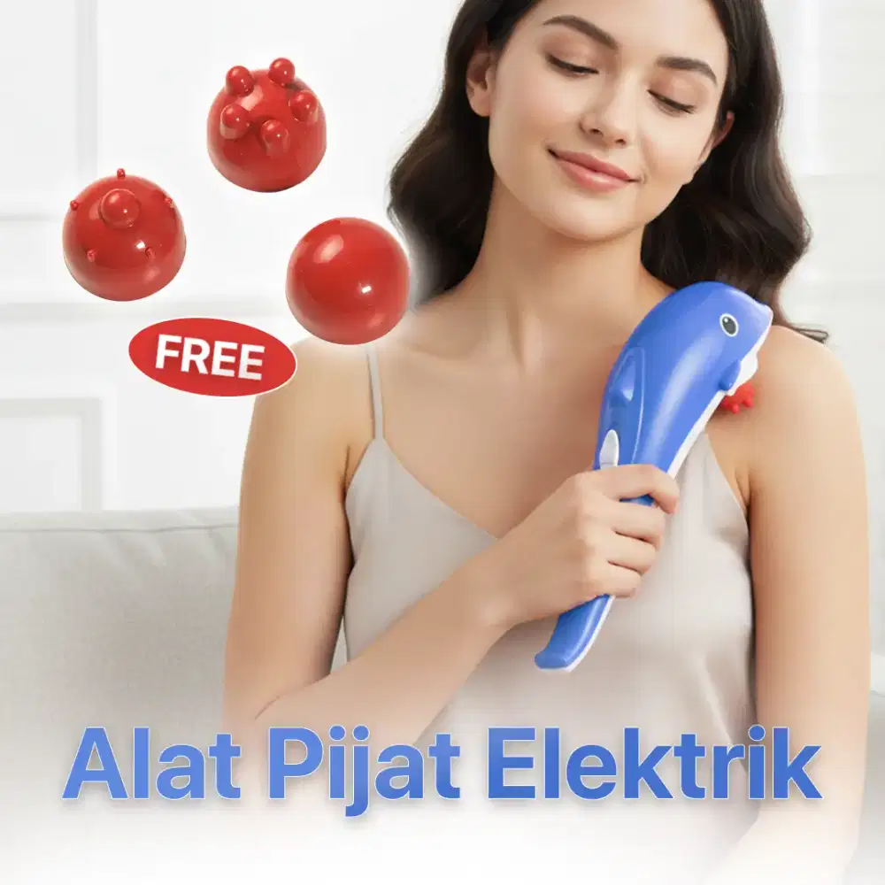 Qingfeng Alat Pijat Elektrik Dolphin Massager Shoulder Vibration USB