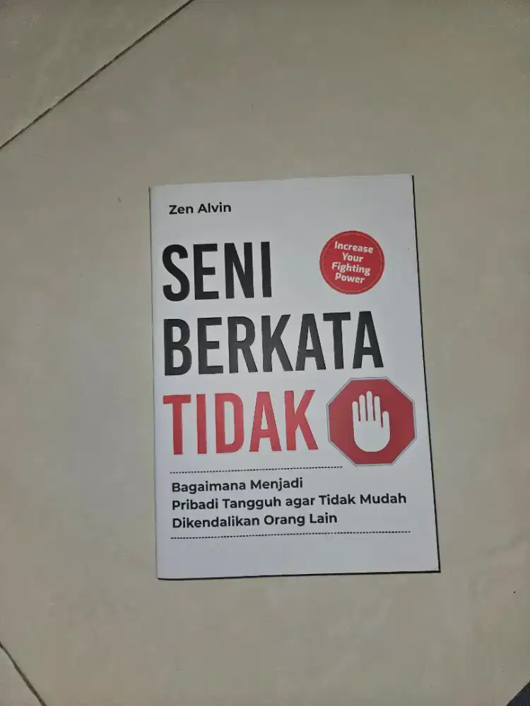 preloved buku seni berkata tidak by zen Alvin (ORIGINAL)