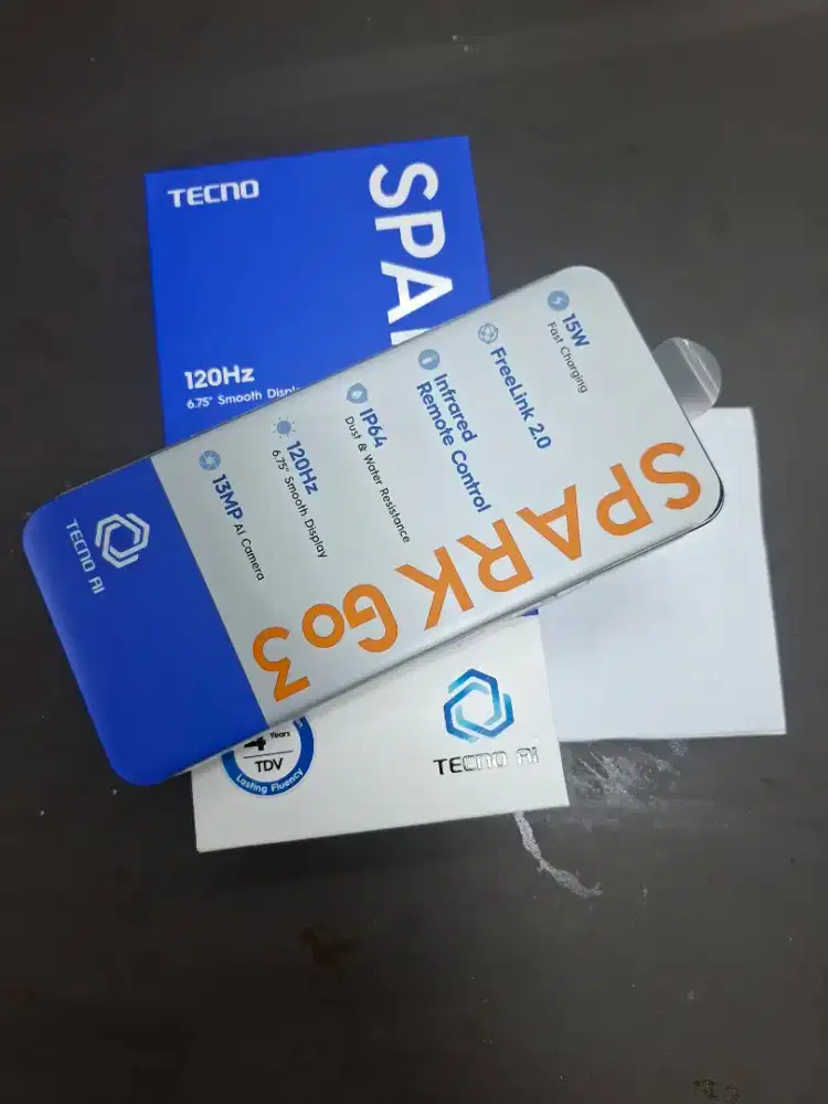 TECNO SPARK GO 3 RAM 8/128 OPEN BOX Garansi Resmi 1th