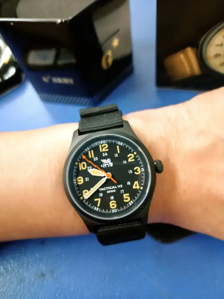 Jam G-Army GA-TACV226 Tactical Military V2 Diver Fullblack Original