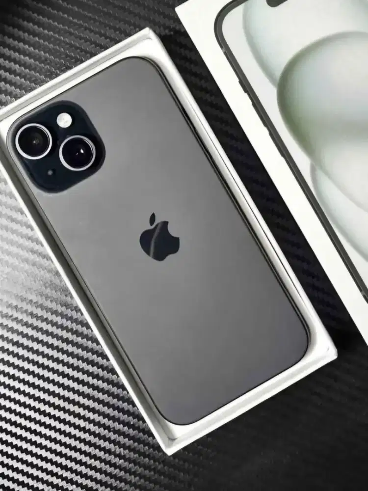 Iphone 15 black 128gb ibox GARANSI ON PANJANG