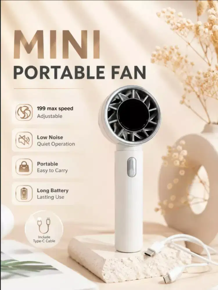 Jual kipas angin mini portable kecepatan tinggi 199