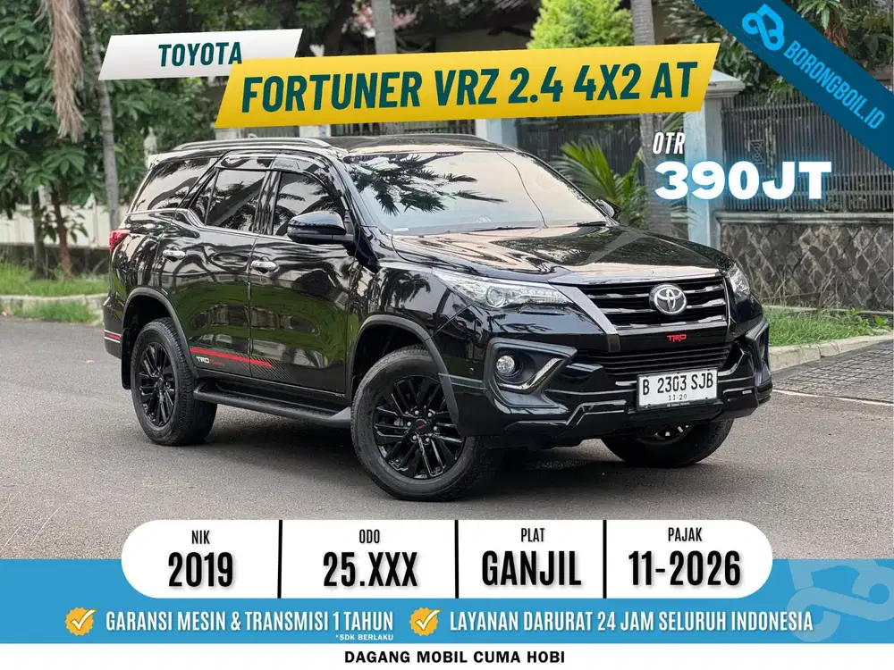 KM LOW ISTIMEWA!! TOYOTA FORTUNER 2.4 VRZ 4X2 AT 2019