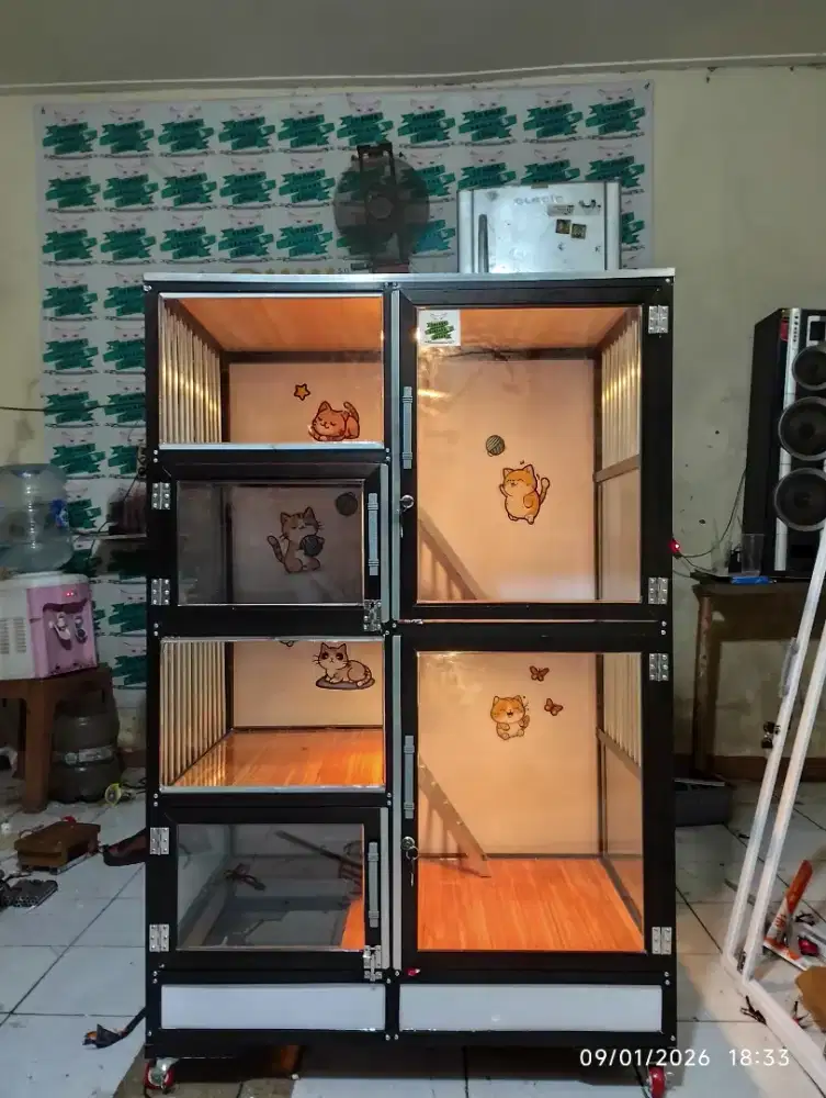 Kandang Alumunium 2 Ruang Sultan