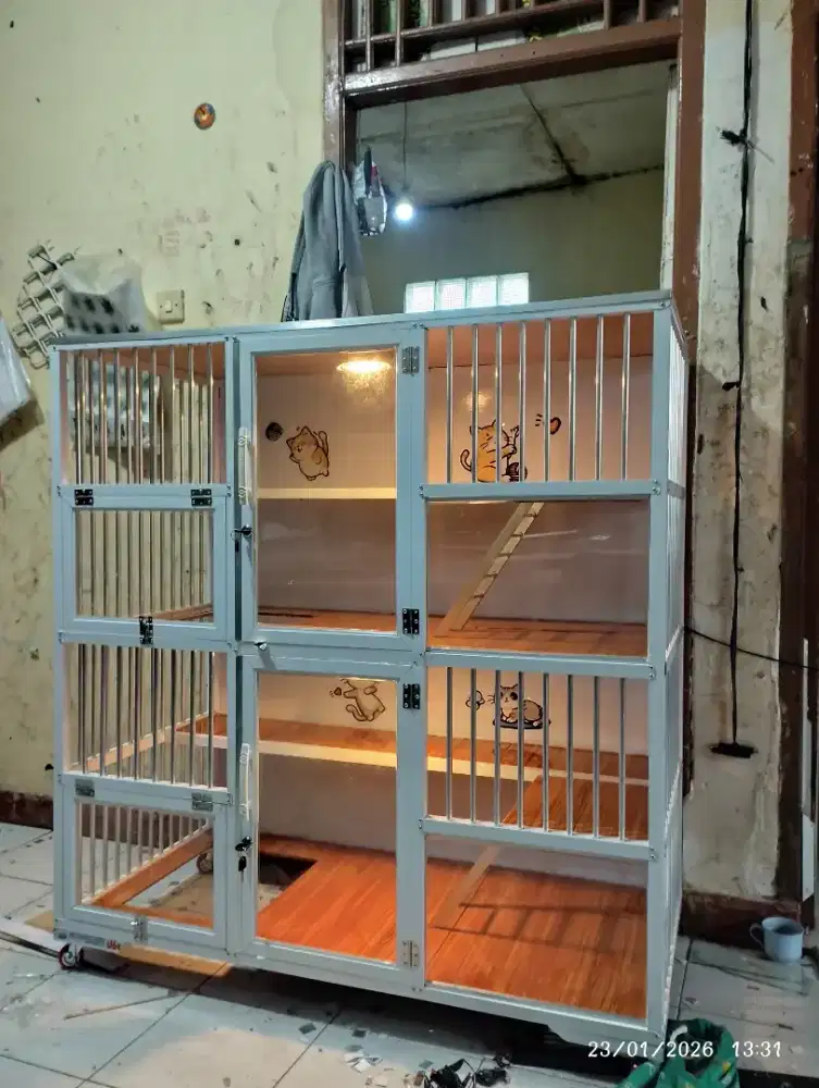 Kandang Alumunium 2 Ruang Jumbo